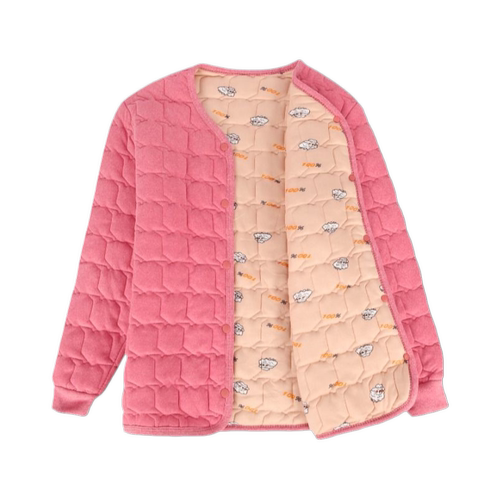 中老年妈妈德绒棉袄加厚保暖棉衣女士秋冬款内穿百搭短款棉服外套 - 图3