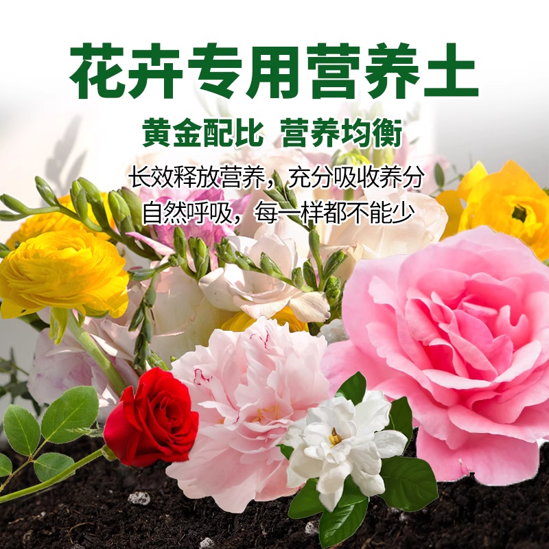 营养土养花通用专用型花土种菜花泥土土壤种植土花肥家用盆栽疏松 - 图1