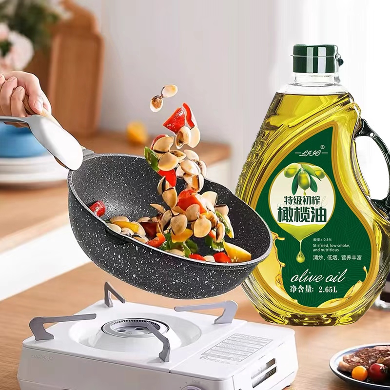 西班牙原油进口正品纯正特级初榨橄榄油2.6L装0添加食用油4.6斤