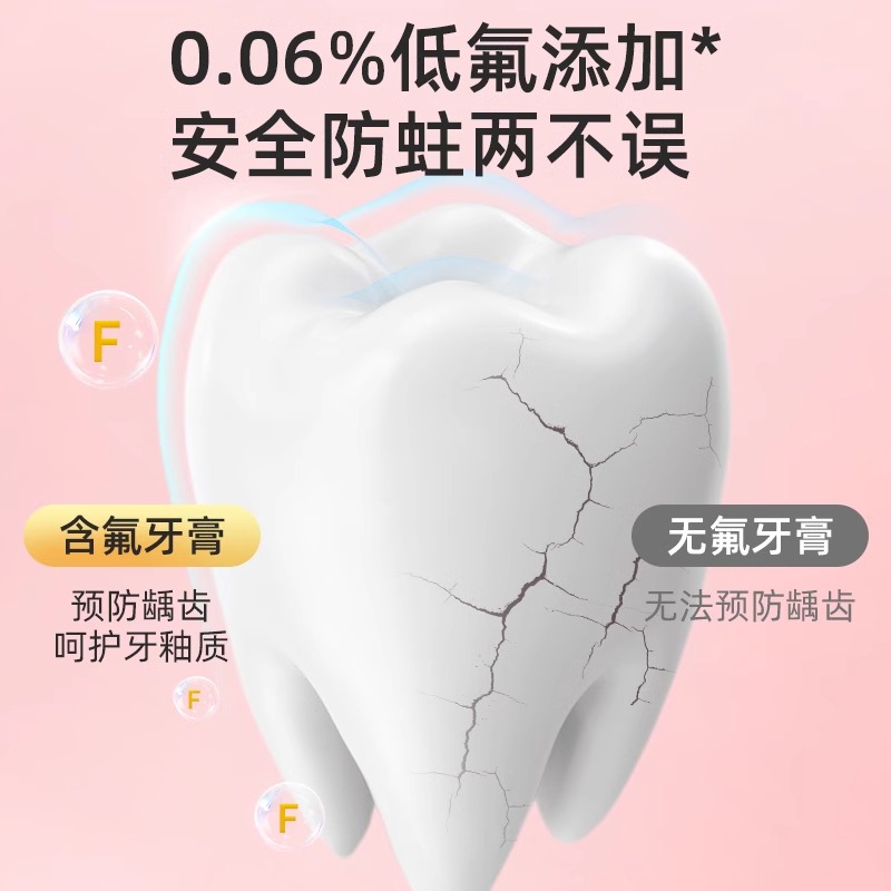 奥拉氟儿童牙膏防蛀牙固齿防龋齿小孩3-6-12岁换牙期含氟口臭牙黄-图0