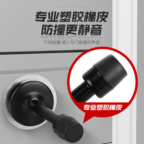 门顶防撞门挡免打孔门档不锈钢门碰门阻器加长7.5-15厘米防盗门 - 图1