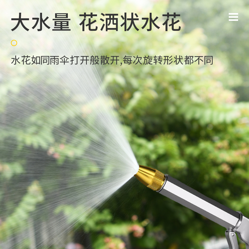 高压洗车水枪家用刷车自来水抢喷头冲洗合金工具水管软管强力神器-图1