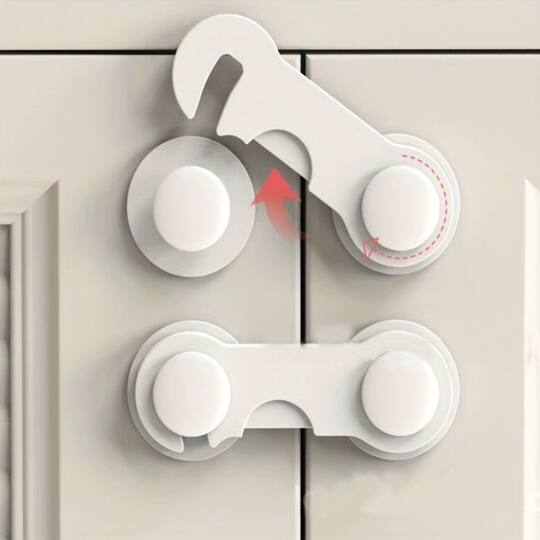 1 childproof cabinet door safety lock