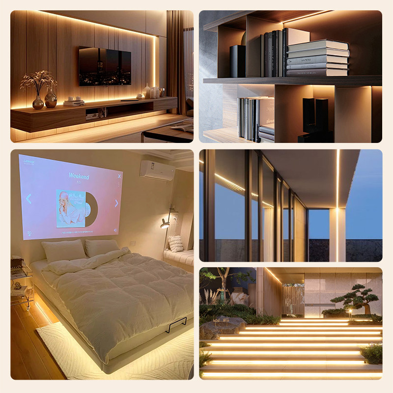 鼎雁220v超亮COB户外防水灯带led灯条客厅吊顶线形灯发光铝槽室外,淘宝优惠券,粉丝福利购,淘宝优惠卷