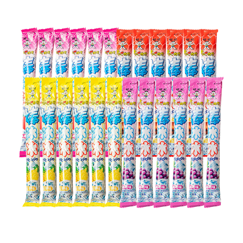 开心棒冰冰35g果味饮料迷你小支碎冰冰夏季儿童怀旧冷饮品