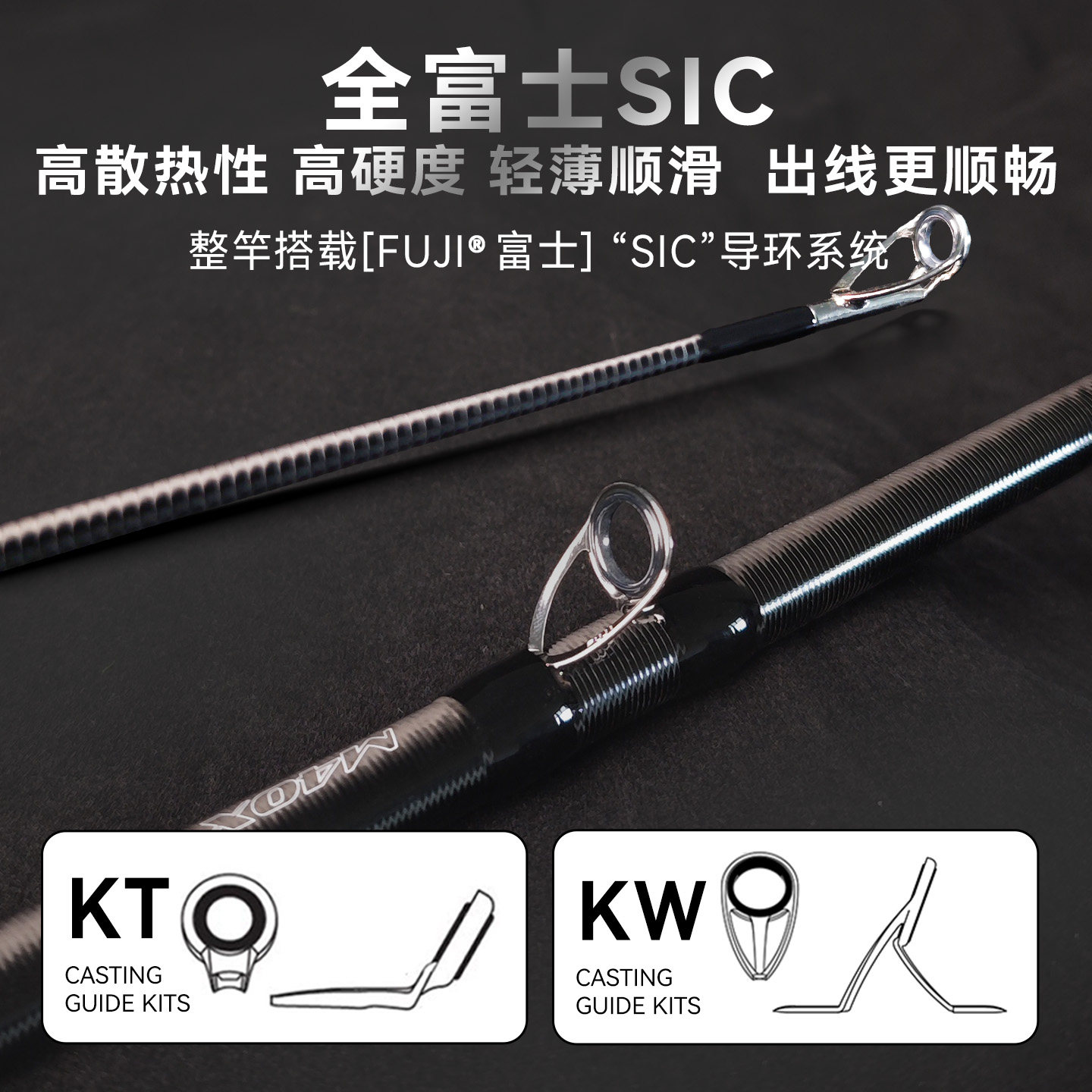 瀚诺象骨一本半鲈钓竿全富士sic导环野钓竿黑坑鳜鱼竿枪柄路亚竿 - 图3