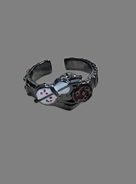 《火影忍者》宇智波斑写轮眼戒指动漫周边复古帅气精致个性指环