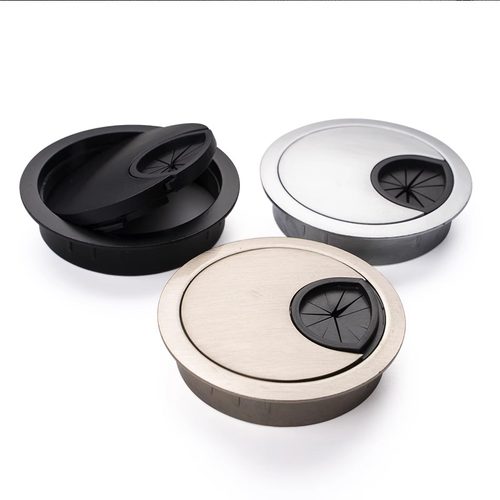 电脑办公桌穿线孔盖板桌面走线盒封口盖书桌装饰圈开孔圆孔盖线盖 - 图3