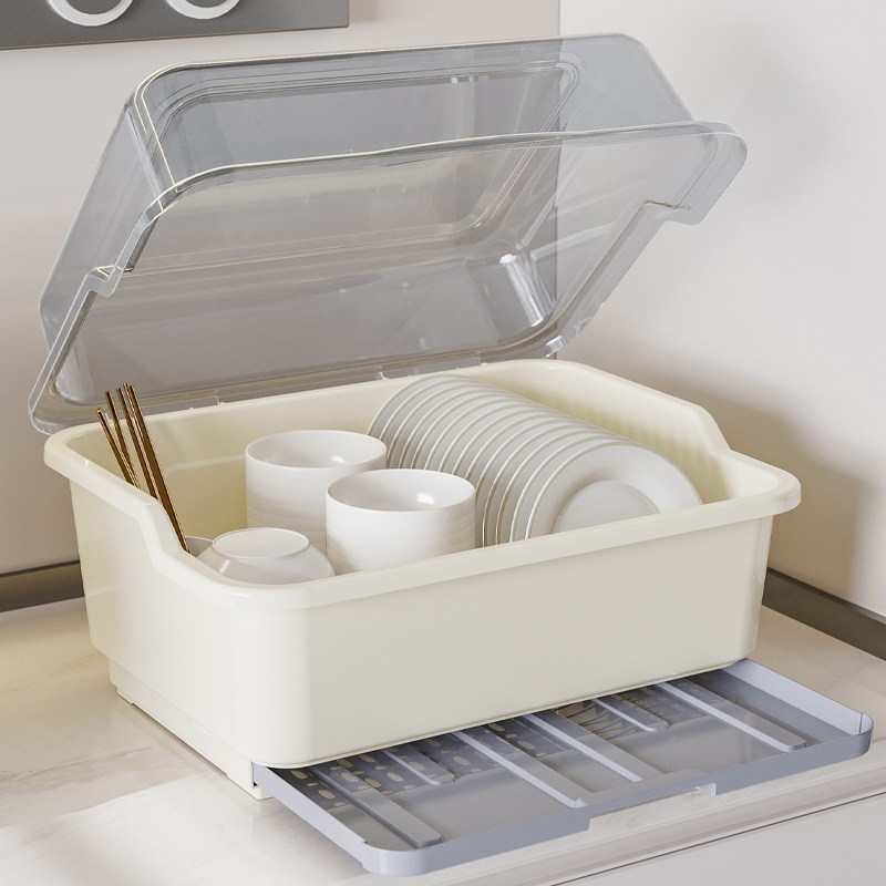 厨房置物架装碗筷收纳盒碗碟沥水架家用放碗箱碗盘收纳架台面碗柜,淘宝优惠券,粉丝福利购,淘宝优惠卷