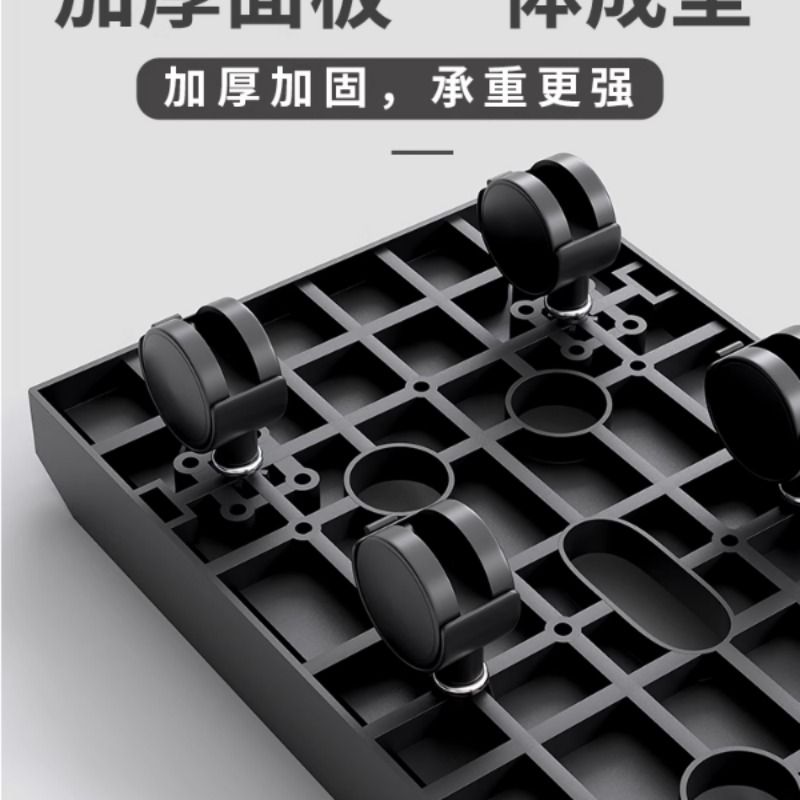 Removable computer host bracket Office printer rack Small wheeled desktop chassis storage bracket