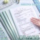A4 gradient color pull rod clip thickened outer film reinforcement rod