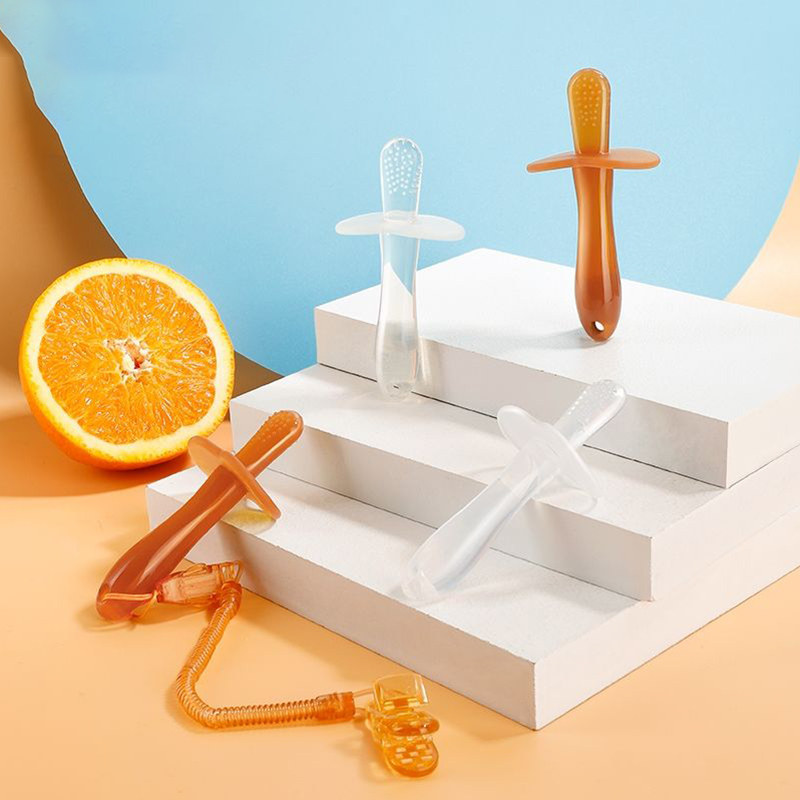 婴儿牙胶口欲期防吃手磨牙棒宝宝4568个月以上咬胶食品级硅胶手抓