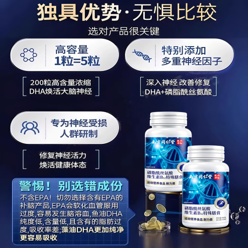 【官方正品】南京同仁堂维生素b12甲钴胺营养修复神经vb片中老年 - 图2