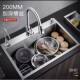 Kitchen stainless steel sink large single tank thickened dish basin kitchen household sink sink under counter basin above counter basin