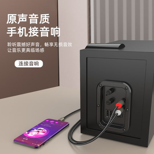 Один-два аудиокабеля aux3,5 мм на двойной лотос