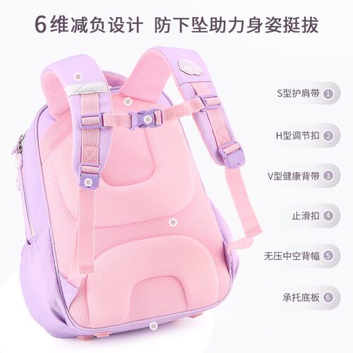 新款美乐蒂小学生书包女孩双肩包库洛米减负护脊一二三到六年级儿童背包 - 图2