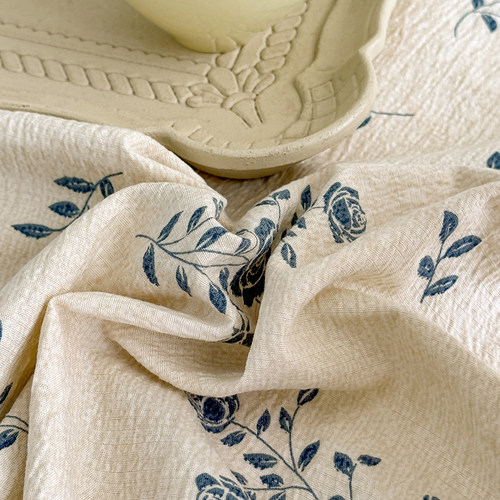 花花公子床单单件A类水洗亚麻复古原麻皱皱纱单人家用床上三件套 - 图3