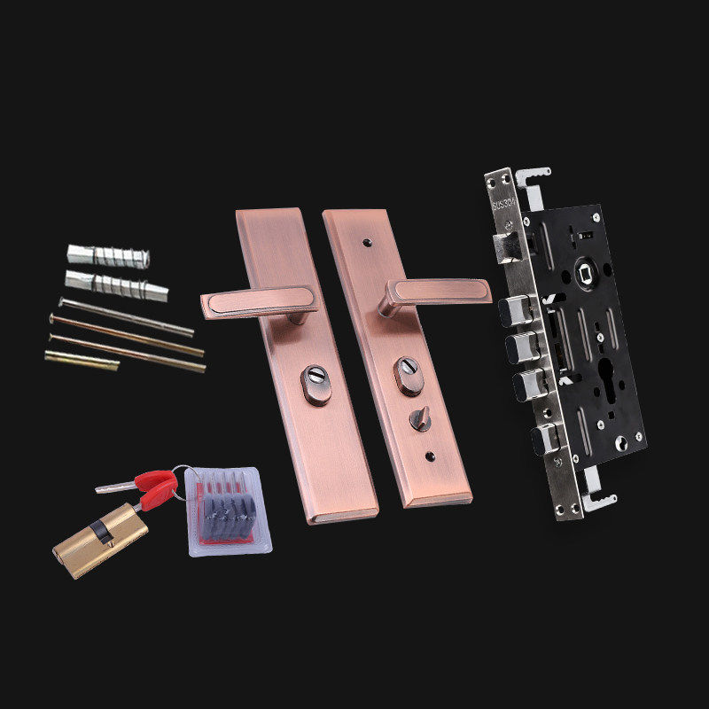 防盗门锁套装加厚把手家用通用型大门锁室内门锁入户门锁房门锁具,淘宝优惠券,粉丝福利购,淘宝优惠卷