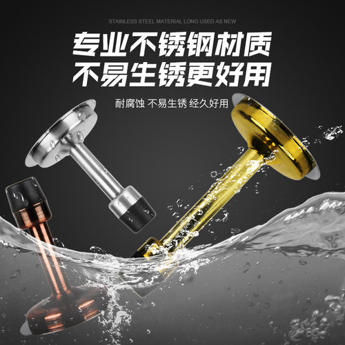 门顶防撞门挡免打孔门档不锈钢门碰门阻器加长7.5-15厘米防盗门 - 图0