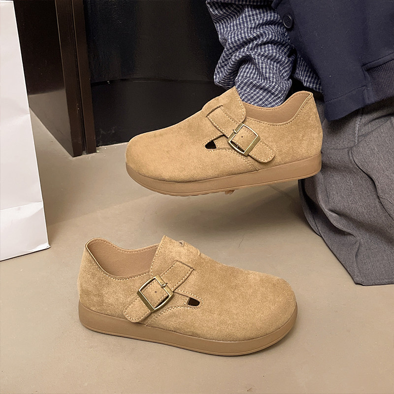 厚底勃肯鞋女鞋子2026新款春夏季一脚蹬单鞋全包丑萌博肯鞋豆豆鞋,淘宝优惠券,粉丝福利购,淘宝优惠卷