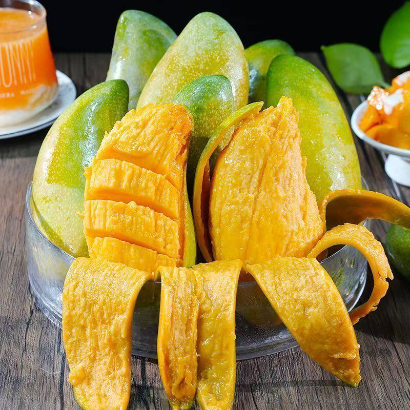 新鲜芒果青芒玉芒青皮芒果热带水果当季新鲜现摘皮薄肉厚批发价