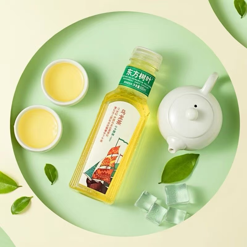 农夫山泉东方树叶茉莉花茶335ml无糖茶小瓶饮料0糖0脂0卡茶饮普洱