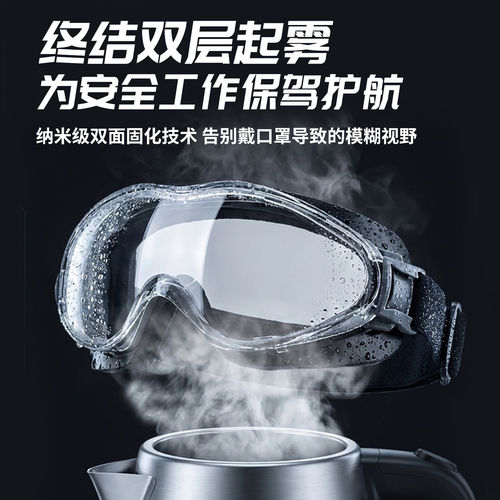 护目镜劳保防飞溅防护眼镜工业切割灰尘全封闭不起雾骑行风沙打磨 - 图1