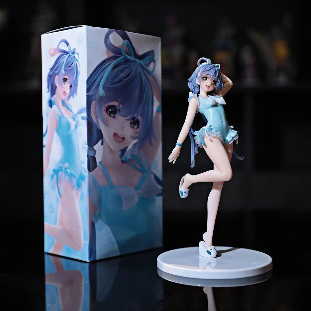 Hatsune Luo Tianyi figure virtual idol swimsuit chassis car animation two-dimensional model ornament gift bedroom