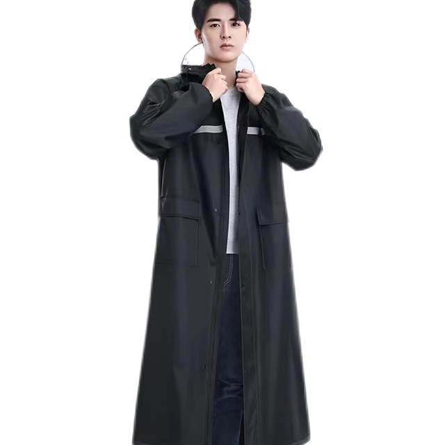 Long full body rainproof men's motorcycle raincoat