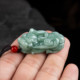 Authentic A-grade jadeite Pixiu jade pendant Burmese bean green Ruyi auspicious animal skin Qiu couple holiday gift with certificate