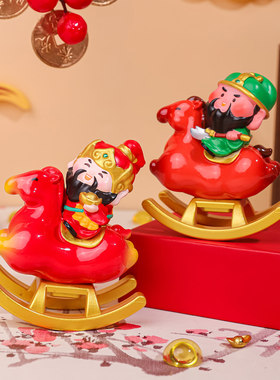 2026新年马年五路财神盲盒摆件网红爆款玩具女孩手办公司年会礼