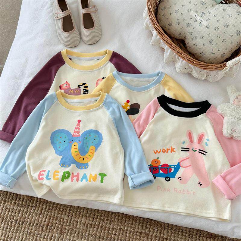 女童长袖t恤秋季儿童打底衫童新款衣服装上衣童装卫衣外套