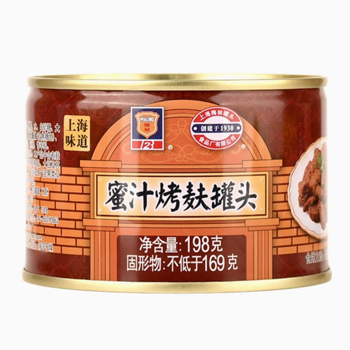 上海梅林蜜汁烤麸罐头198g罐装即食凉菜下饭菜家用常温四鲜 - 图3