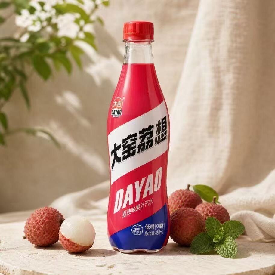 450ml*12瓶【大窑】橙诺荔想果味汽水