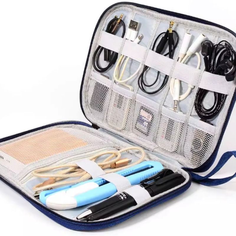数据线数码收纳包充电器充电宝移动电源旅行包电子产品配件整理袋-图1