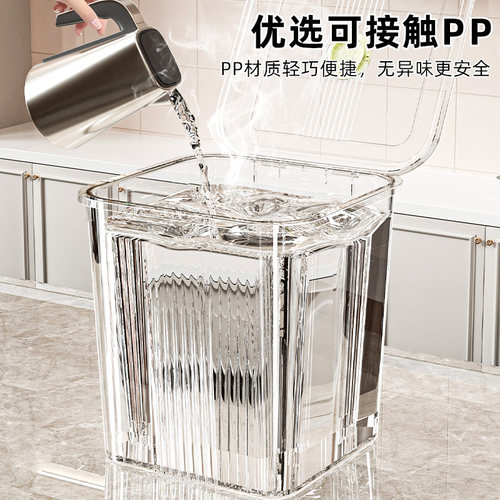 米桶家用防虫防潮密封桶装大米面粉杂粮罐容器大容量食品级储米缸 - 图1