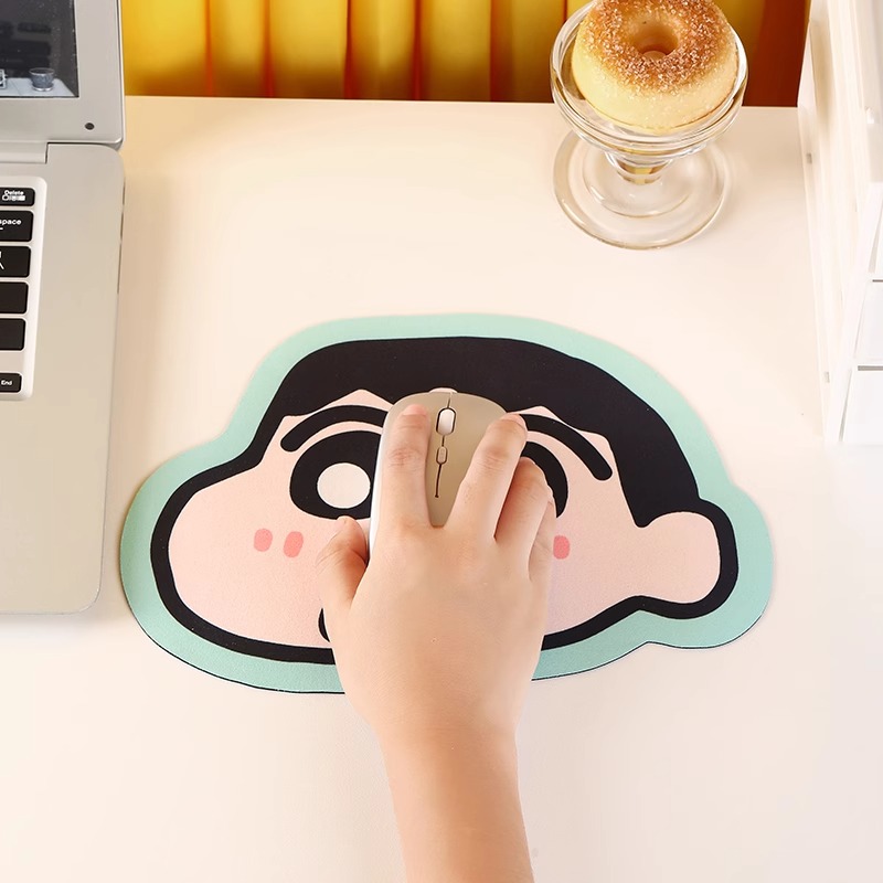 小新卡通ins鼠标垫简约可爱办公游戏胶垫橡胶加厚防滑可爱护腕垫