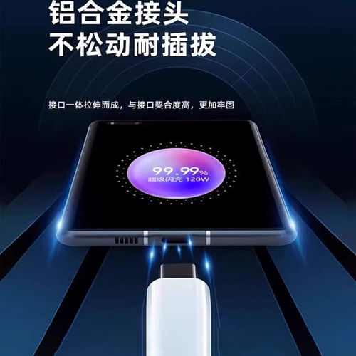 120W超级闪充适用OPPOReno12/11/10/9/8 Pro数据线oppoFindX5 6 7快充线K12 11 A1pro充电线6A闪充type-c线 - 图2