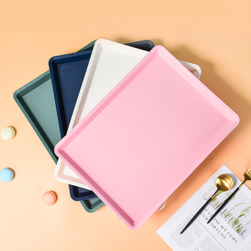 北欧ins托盘家用茶盘塑料客厅长方形水果餐盘幼儿园手工盘餐盘,淘宝优惠券,粉丝福利购,淘宝优惠卷