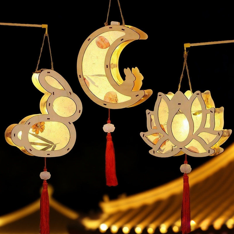 新年纸灯笼2026幼儿园手工diy材料包过年儿童手提发光小花灯宫灯,淘宝优惠券,粉丝福利购,淘宝优惠卷