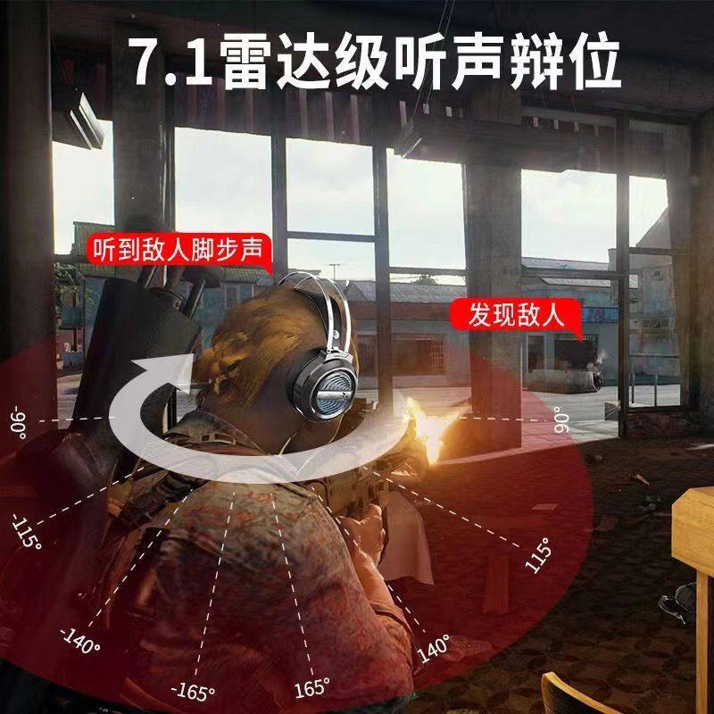 电竞游戏有线耳机头戴式带麦听声辩位7.1声道台式电脑笔记本通用,淘宝优惠券,粉丝福利购,淘宝优惠卷