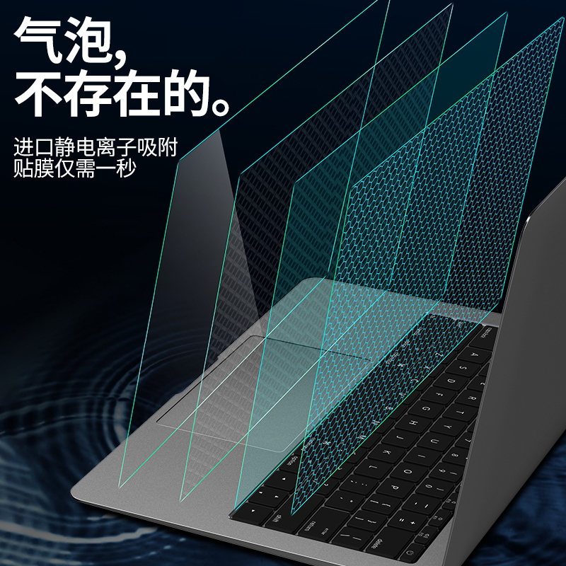 适用于MacBook Pro14屏幕膜Air13.6全屏16.2寸M2苹果2022款Mac笔记本Pro贴膜macpro钢化膜15护眼14.2电脑高清 - 图0