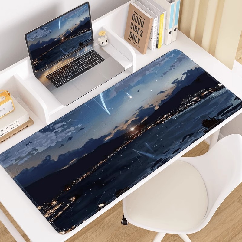 鼠标垫超大号电竞动漫二次元电脑键盘男女生办公室创意防滑桌垫子