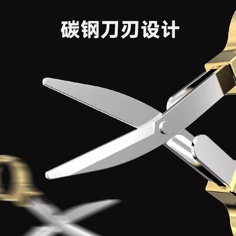 多功能碳钢折叠剪指甲剪轻巧便携钓鱼剪钥匙串旅行居家日用小剪刀