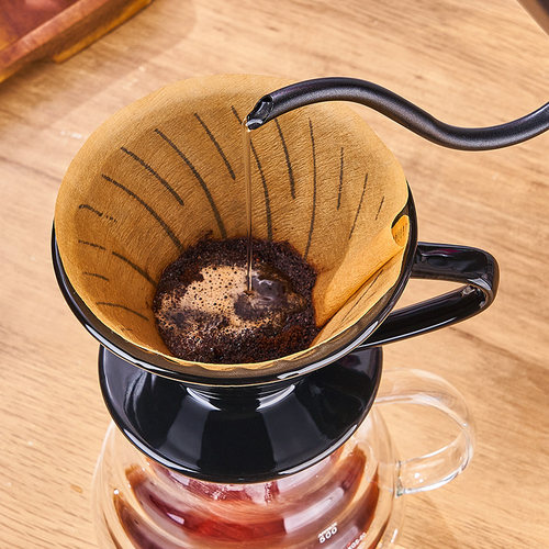 V60萃取过滤杯咖啡挂耳过滤器漏斗手冲壶分享壶器具陶瓷滤纸云朵 - 图2