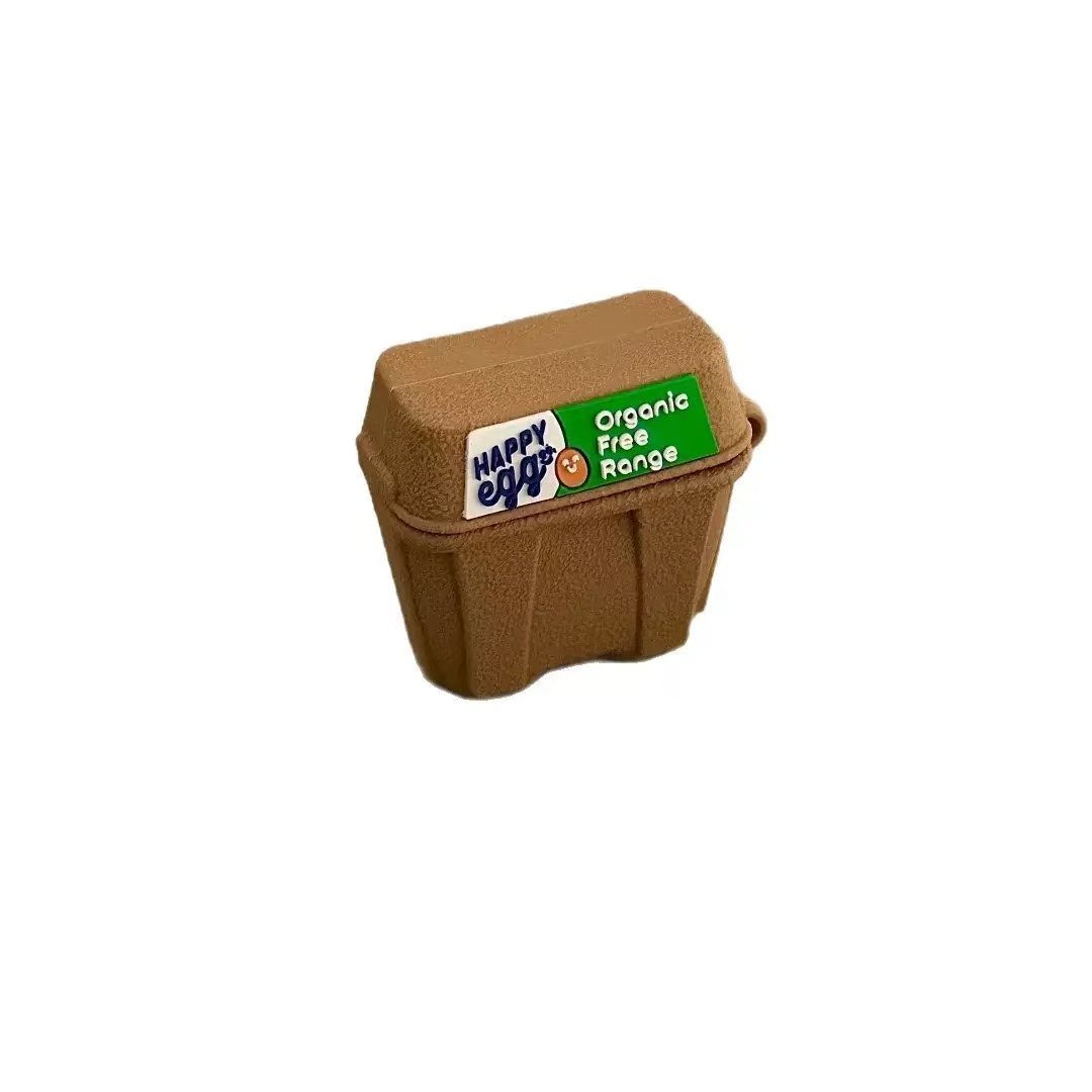 创意鸡蛋盒适用airpodspro2保护套airpods4保护壳3苹果蓝牙耳机套盒airpod四代ipod软壳pro3二三代aipods硅胶 - 图3