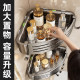 Bathroom storage rack without punching holes on the bathroom wall suction cup triangle basket toilet bathroom shower gel storage rack