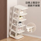 Space saving shoe rack