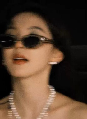 章若楠同款猫眼墨镜女复古高级感