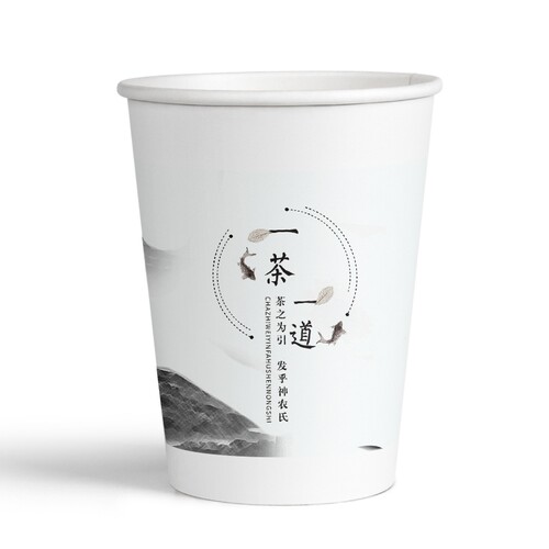 纸杯子一次性家用加厚纸杯水杯茶杯热饮整箱批发客人加硬待客防烫 - 图3